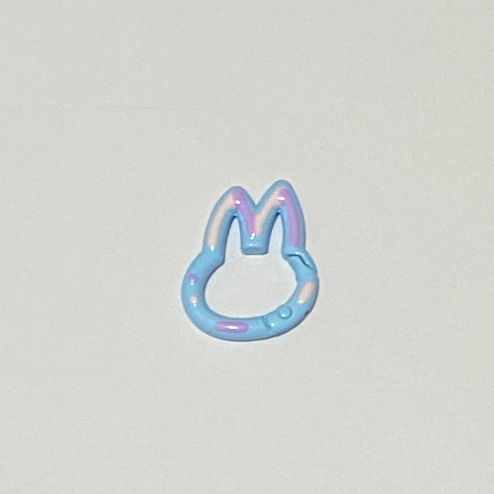 烤漆 亮手繪 兔子 彈簧扣 可愛連接扣 – 鑰匙扣 包包扣 掛鉤 配件 扣環 彈簧扣 金屬扣-規格圖3