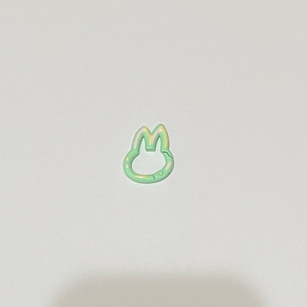 烤漆 亮手繪 兔子 彈簧扣 可愛連接扣 – 鑰匙扣 包包扣 掛鉤 配件 扣環 彈簧扣 金屬扣-規格圖3