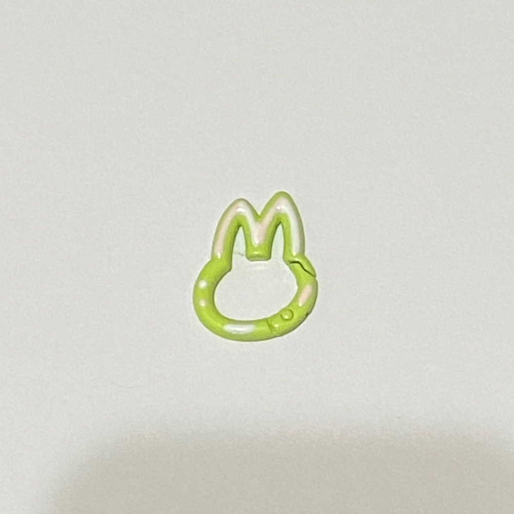 烤漆 亮手繪 兔子 彈簧扣 可愛連接扣 – 鑰匙扣 包包扣 掛鉤 配件 扣環 彈簧扣 金屬扣-規格圖3