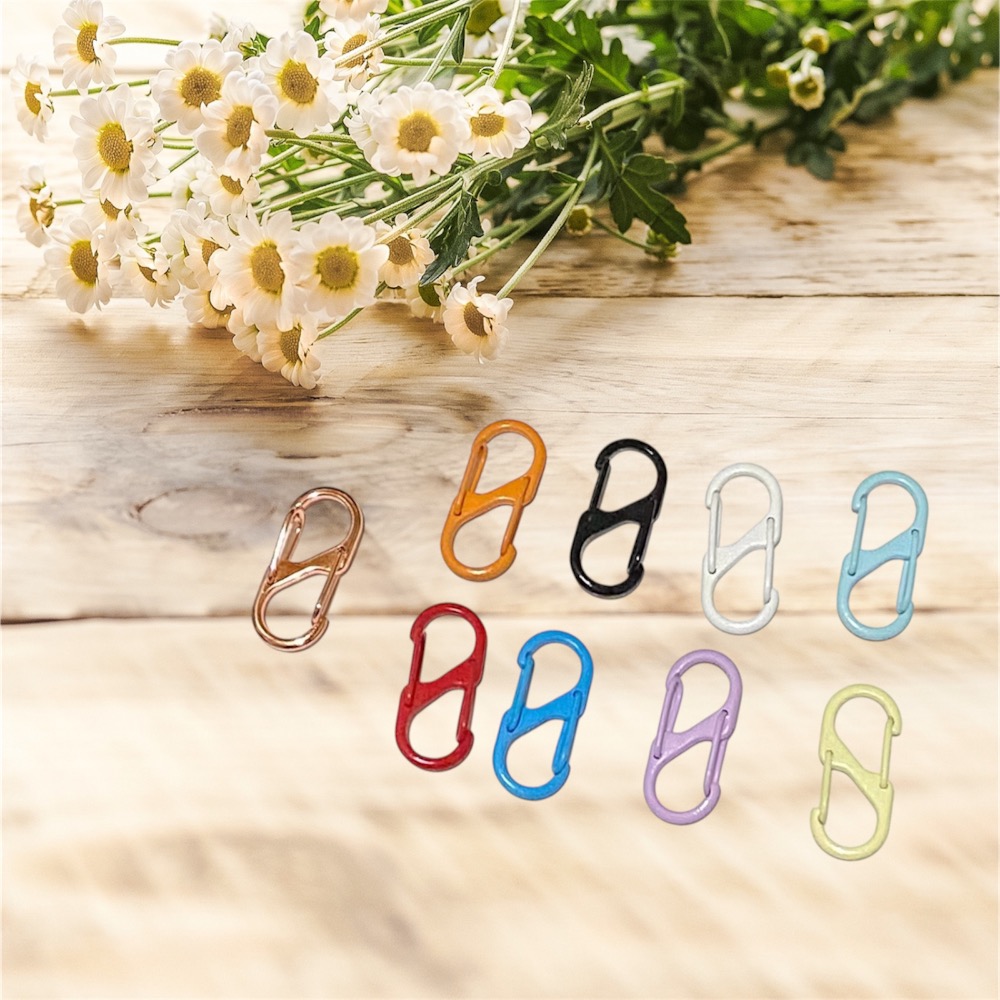 合金 S型 雙頭扣 8字扣 飾品 包包扣 – 鑰匙扣 包包扣 掛鉤 配件 扣環 彈簧扣 金屬扣-細節圖3