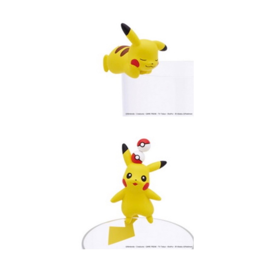 精靈寶可夢 Pokemon 皮卡丘 日本 奇譚俱樂部 皮卡丘 杯緣子 共5隻-細節圖4