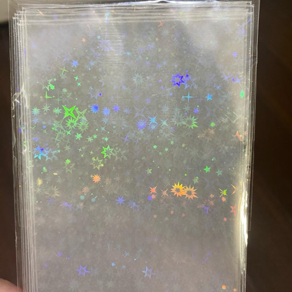 OPP 自黏袋 10絲 星星 鐳射 徽章 相卡 拍立得 小卡 特典 周邊 收納 展示 10張 7.5*13.2cm-細節圖2