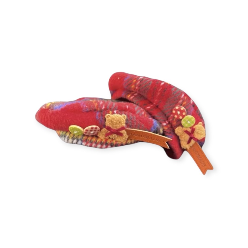 20cm 棉花娃 聖誕小熊 貝蕾帽-細節圖3