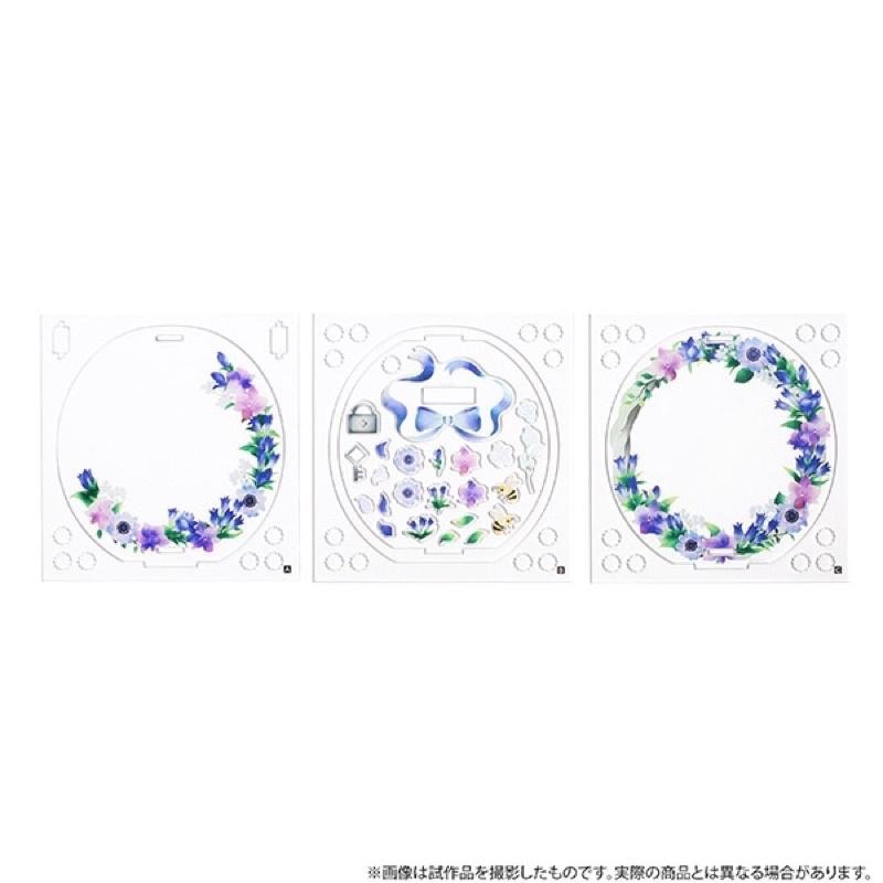 movic 拼裝 壓克力 カスタマニア 推し活 展示 周邊 藍色 花環 立牌-細節圖4