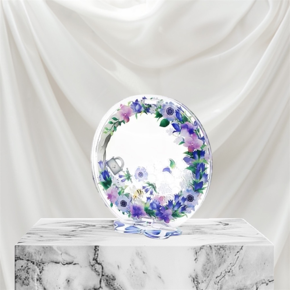 movic 拼裝 壓克力 カスタマニア 推し活 展示 周邊 藍色 花環 立牌-細節圖5