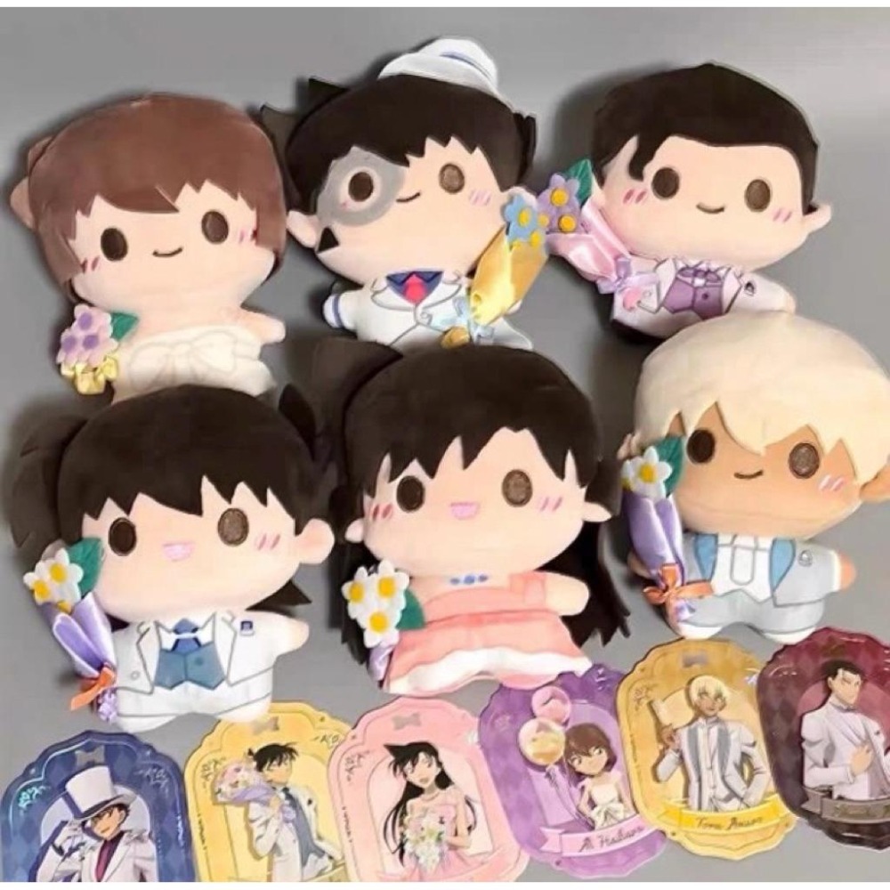 (預購)名偵探柯南 柯南 靈動創想 30週年紀念絨小偶 娃娃 吊飾 赤井 安室 小哀 新一 小蘭 基德 柯南-細節圖3