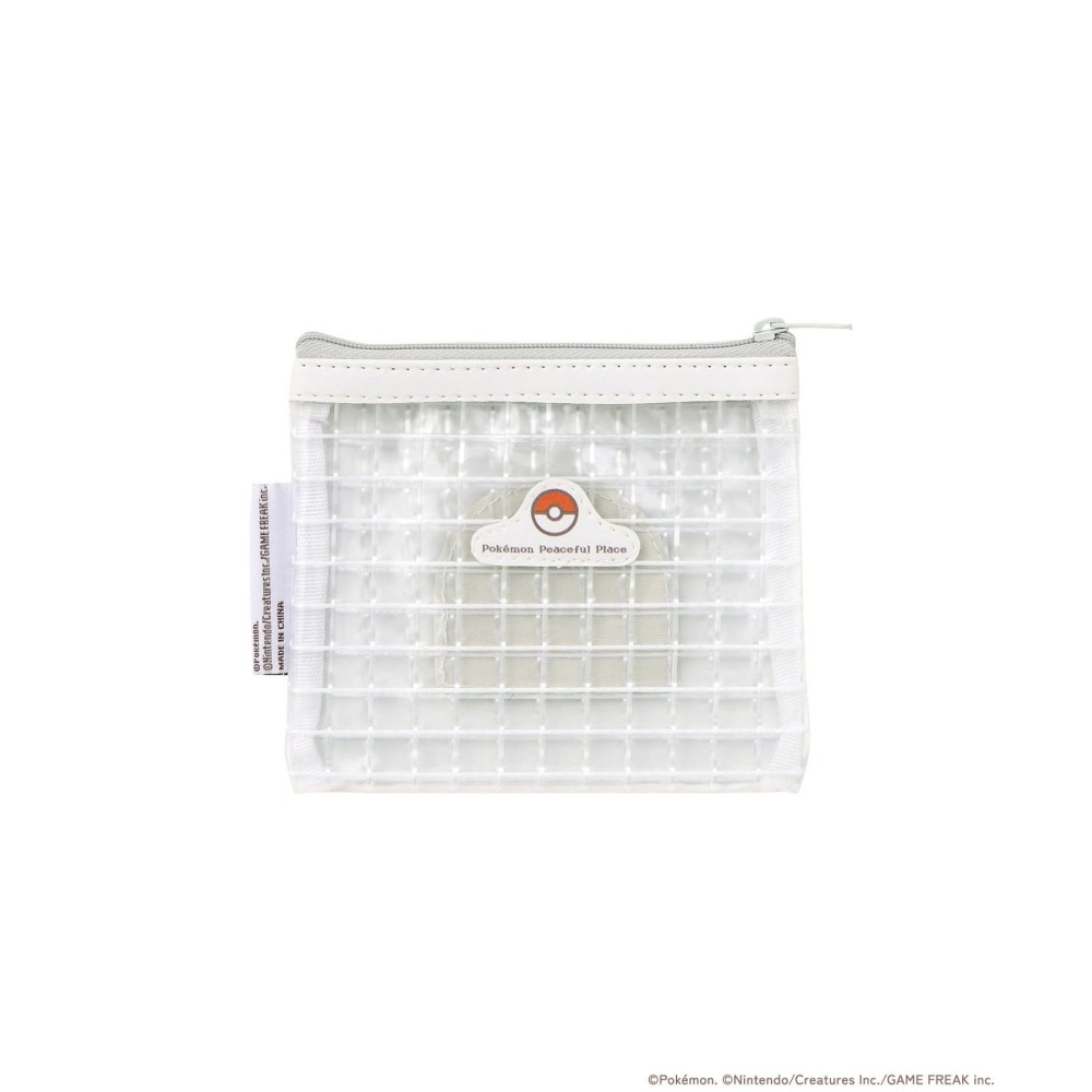 3COINS 精靈寶可夢 pokemon peaceful place 透明袋 收納袋 零錢包 卡片夾 一對鼠 木木梟-細節圖3