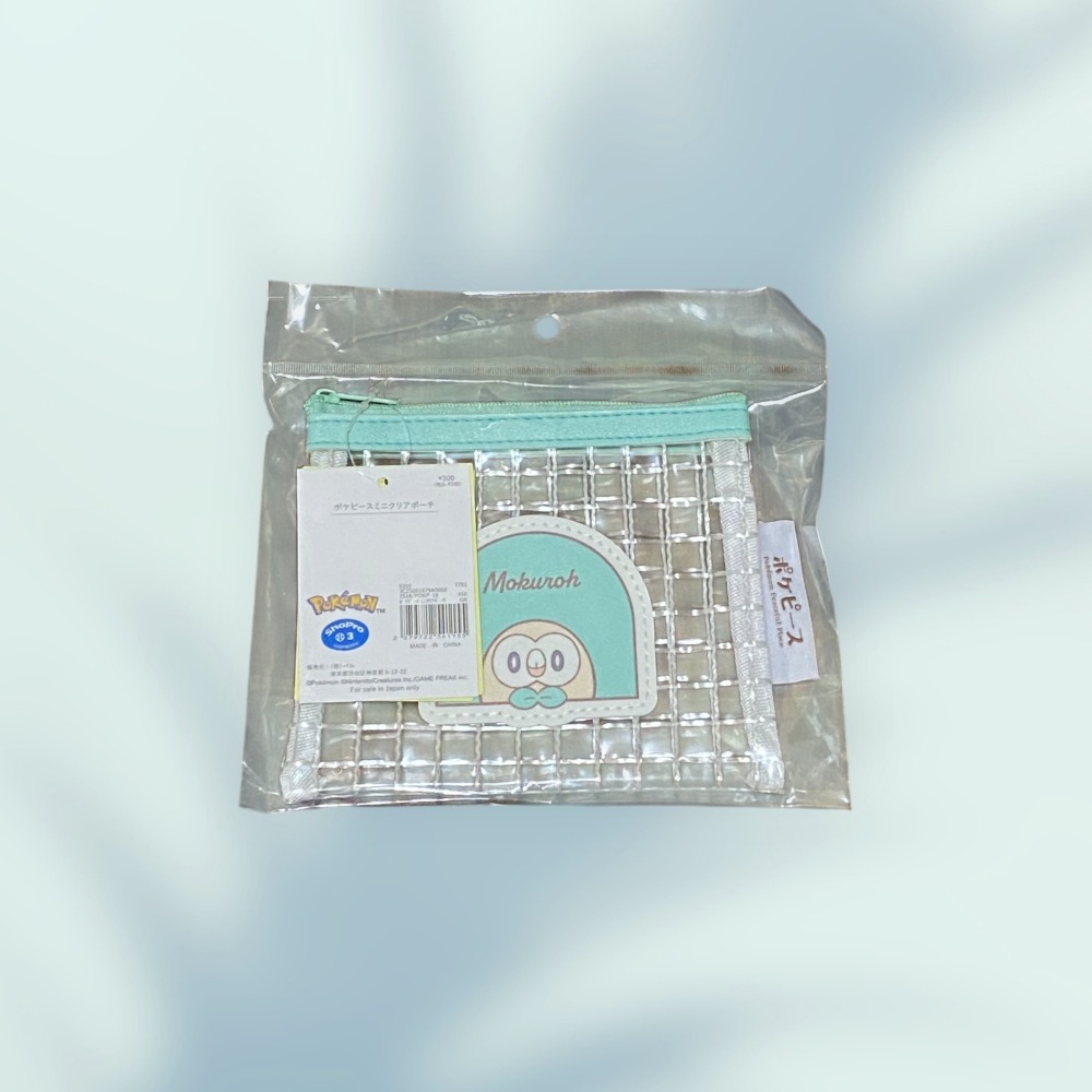 3COINS 精靈寶可夢 pokemon peaceful place 透明袋 收納袋 零錢包 卡片夾 一對鼠 木木梟-細節圖5