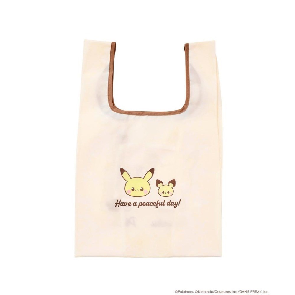 3COINS 精靈寶可夢 peaceful place 迷你環保袋 飲料袋 購物袋 皮卡丘-細節圖2