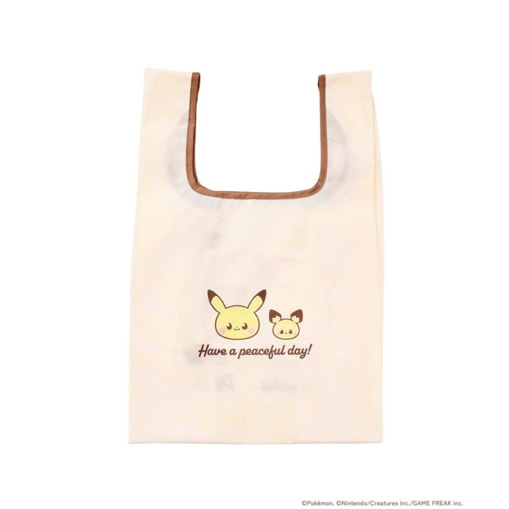 3COINS 精靈寶可夢 peaceful place 迷你環保袋 飲料袋 購物袋 皮卡丘-細節圖3