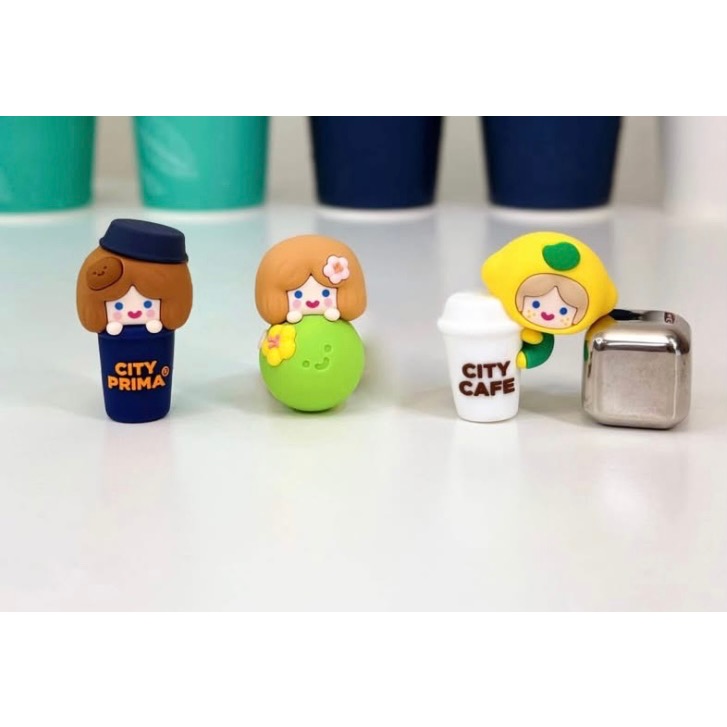 7-11 CITY CAFE RICO 夏日果物杯緣子 隨機 杯緣子-細節圖2