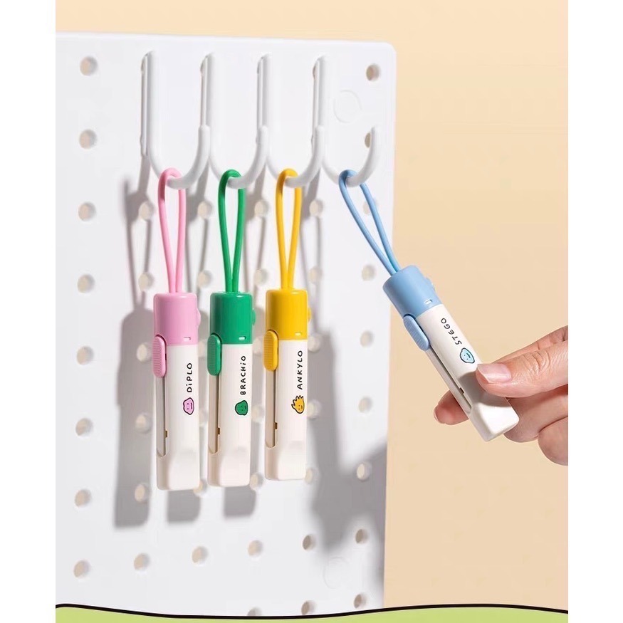 得力 Deli 紐賽 nusign 磁吸 開箱 迷你便攜 小型 拆封刀 Joguman Studio 小恐龍 聯名款-細節圖2