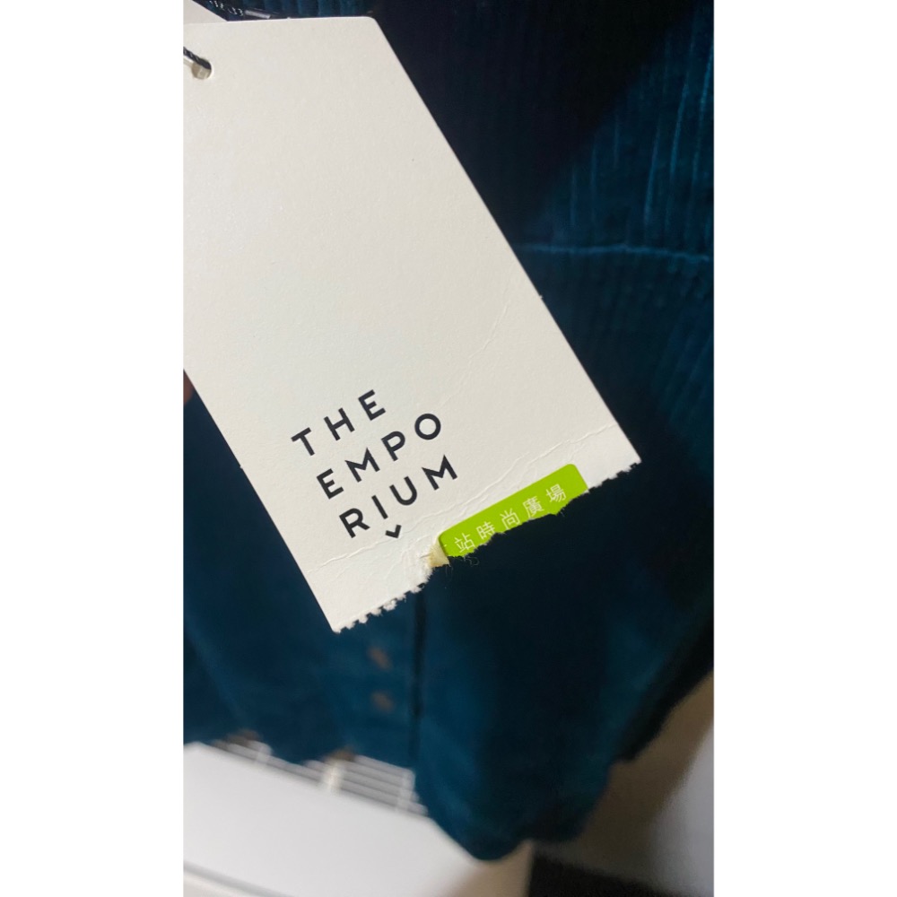 綠色 燈芯絨 連身背心洋裝 M號-細節圖3