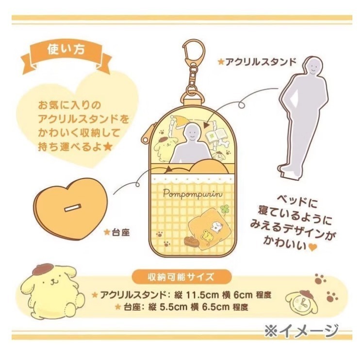 三麗鷗 Sanrio 推し生活 系列 大耳狗 立牌 收納 展示 包 吊飾-細節圖2