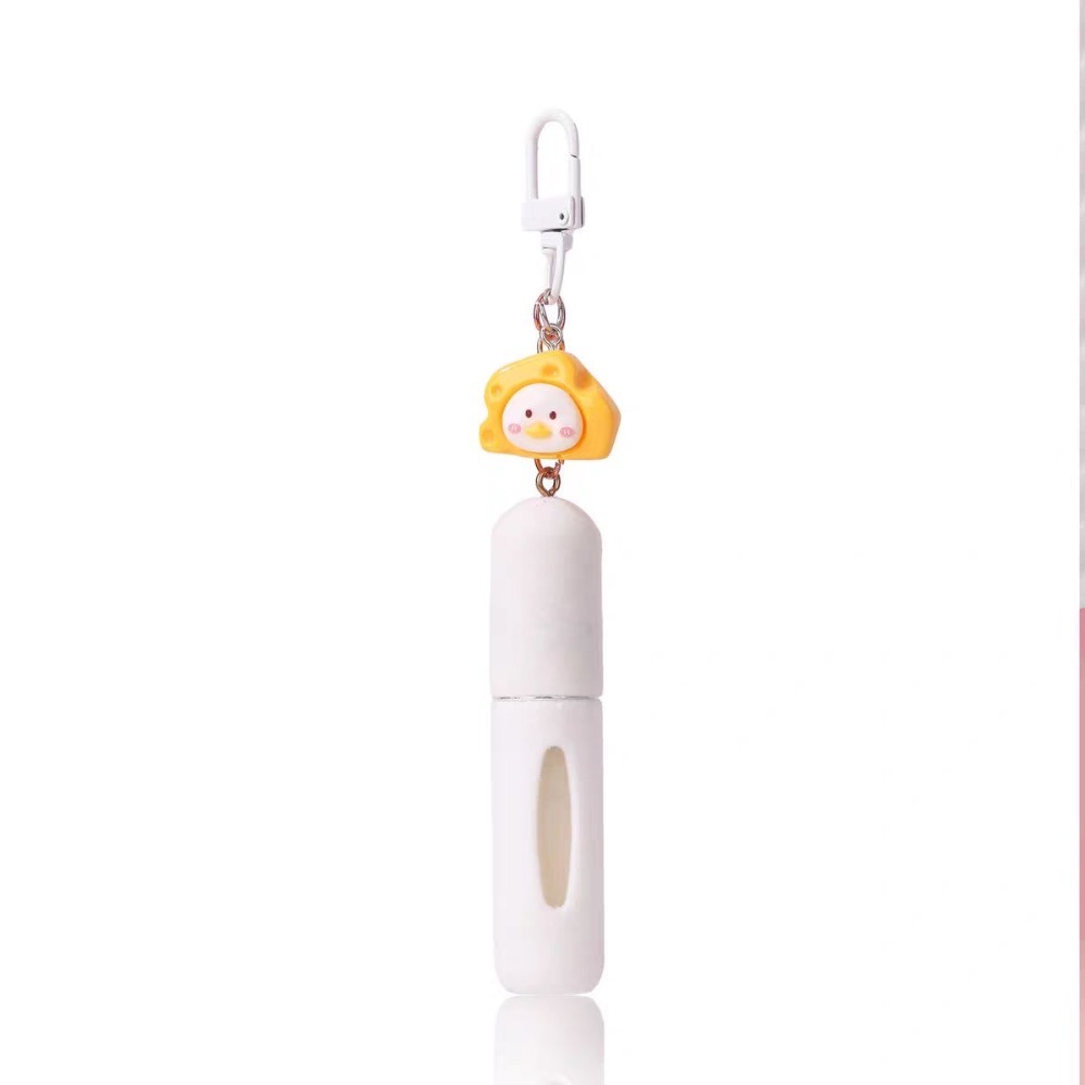 卡通少女心 香水瓶 便攜 香水分裝 附掛勾 可愛毛絨 噴霧瓶 底部直充-規格圖5