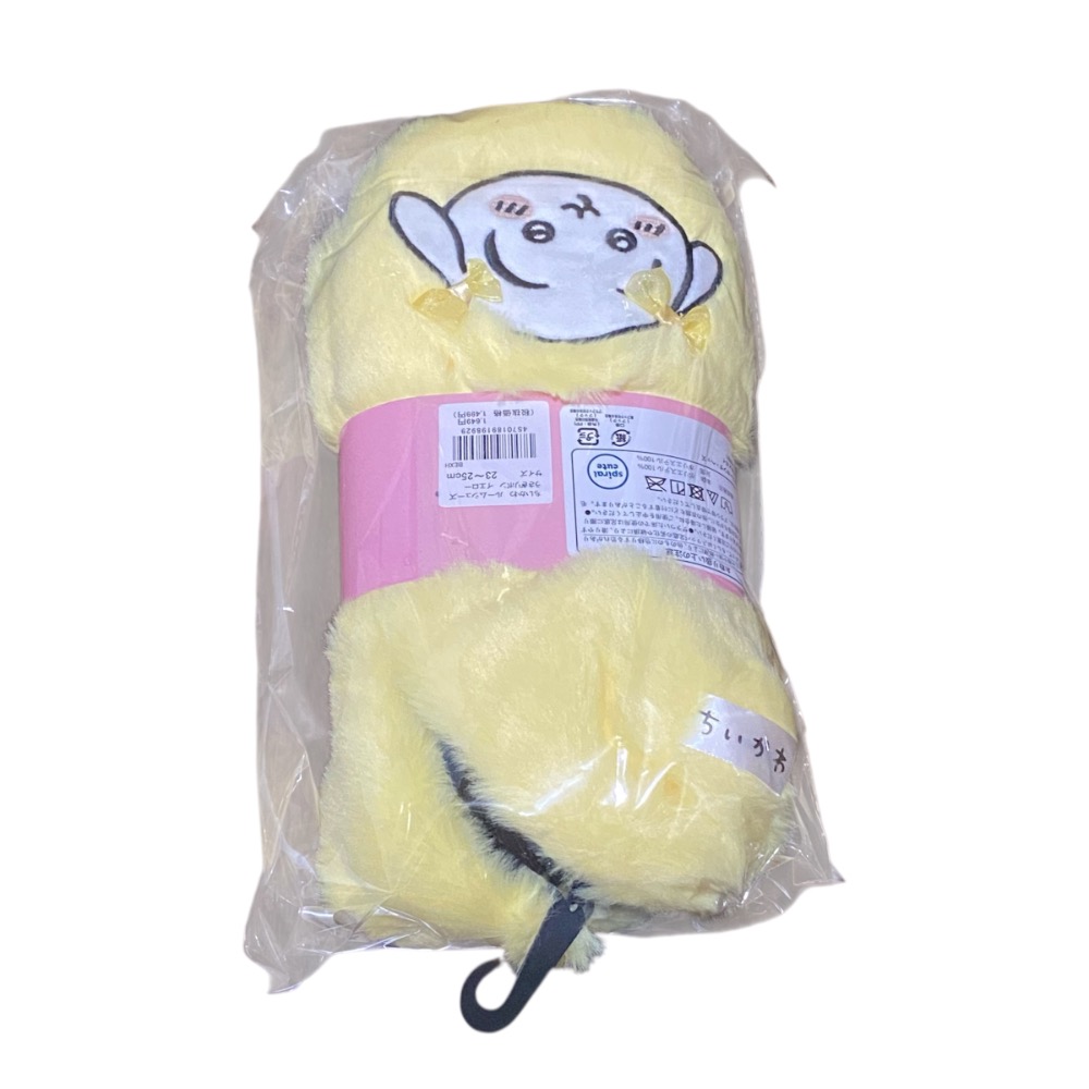 吉伊卡哇 ちいかわ Chiikawa 居家鞋 兔兔蝴蝶結 黃色 吉伊 烏薩奇-細節圖3