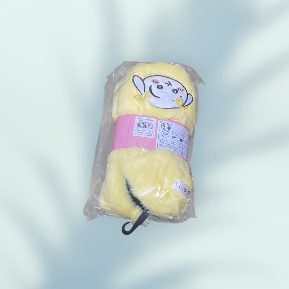 吉伊卡哇 ちいかわ Chiikawa 居家鞋 兔兔蝴蝶結 黃色 吉伊 烏薩奇-細節圖3