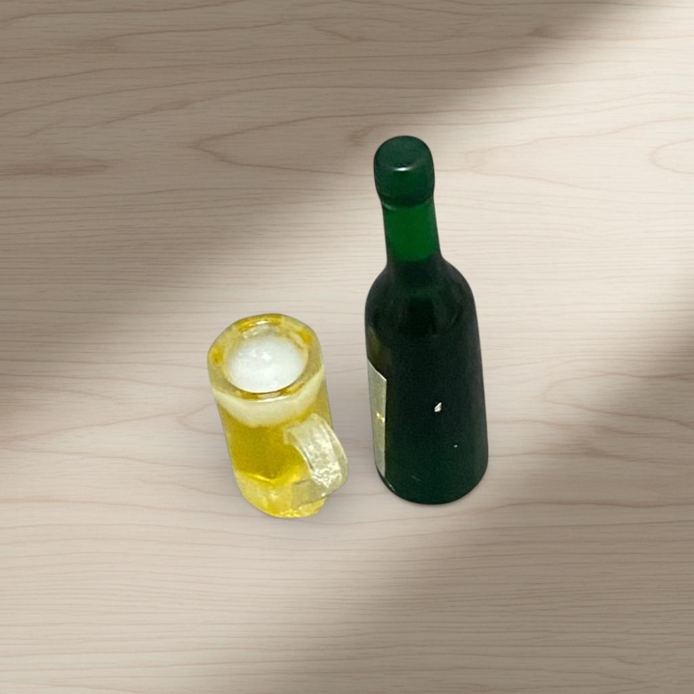 日式 天婦羅 定食 丸子 迷你 仿真 食物 袖珍 食玩 酒瓶丸子組-細節圖4