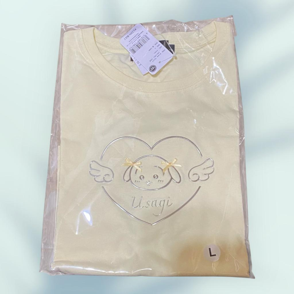 吉伊卡哇 ちいかわ Chiikawa  Go!HARAJUKU T恤 蝴蝶結 黃色 烏薩奇-細節圖2