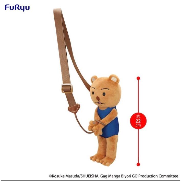 Furyu 景品 搞笑漫畫日和GO 被警察抓走的熊吉君 斜背小包-細節圖3