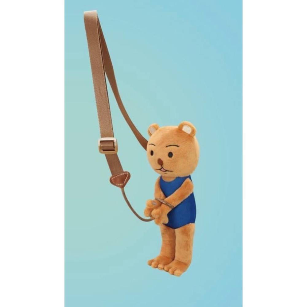 Furyu 景品 搞笑漫畫日和GO 被警察抓走的熊吉君 斜背小包-細節圖4