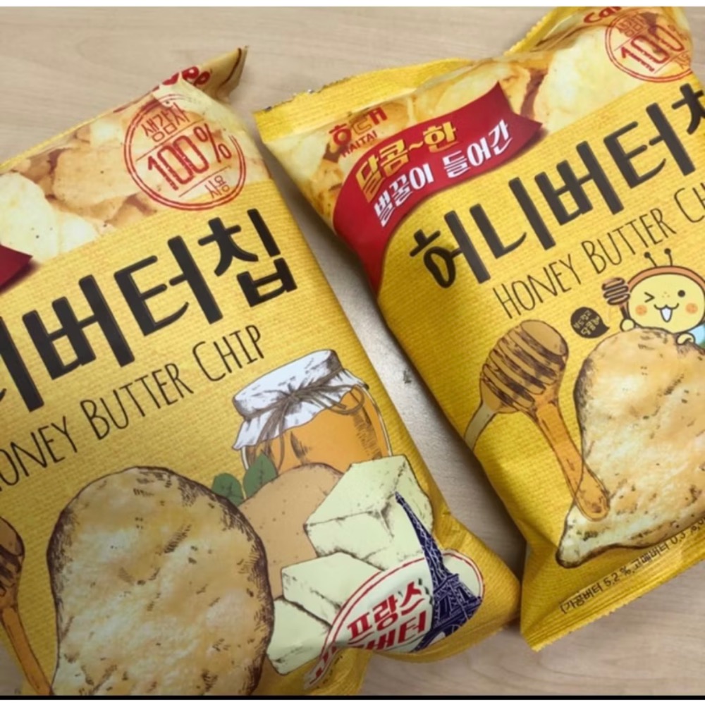 韓國🇰🇷 海太 蜂蜜奶油洋芋片60g-一箱16包-細節圖3