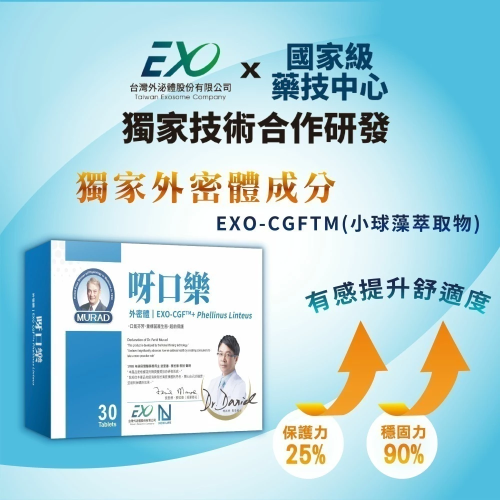 【明山玫伊 】呀口樂PLUS 口含錠 30錠/盒 EXO-CGF™ 小球藻 桑黃菌絲體-細節圖2
