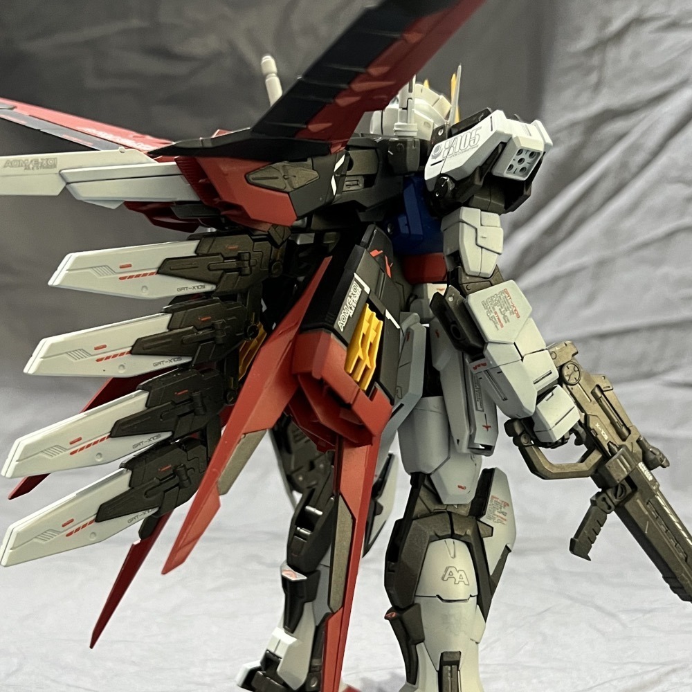 1/100 MG ALIE STRIKE GUNDAM Ver.RM SEED/DESTINY 攻擊鋼彈 手工塗裝完成品-細節圖5