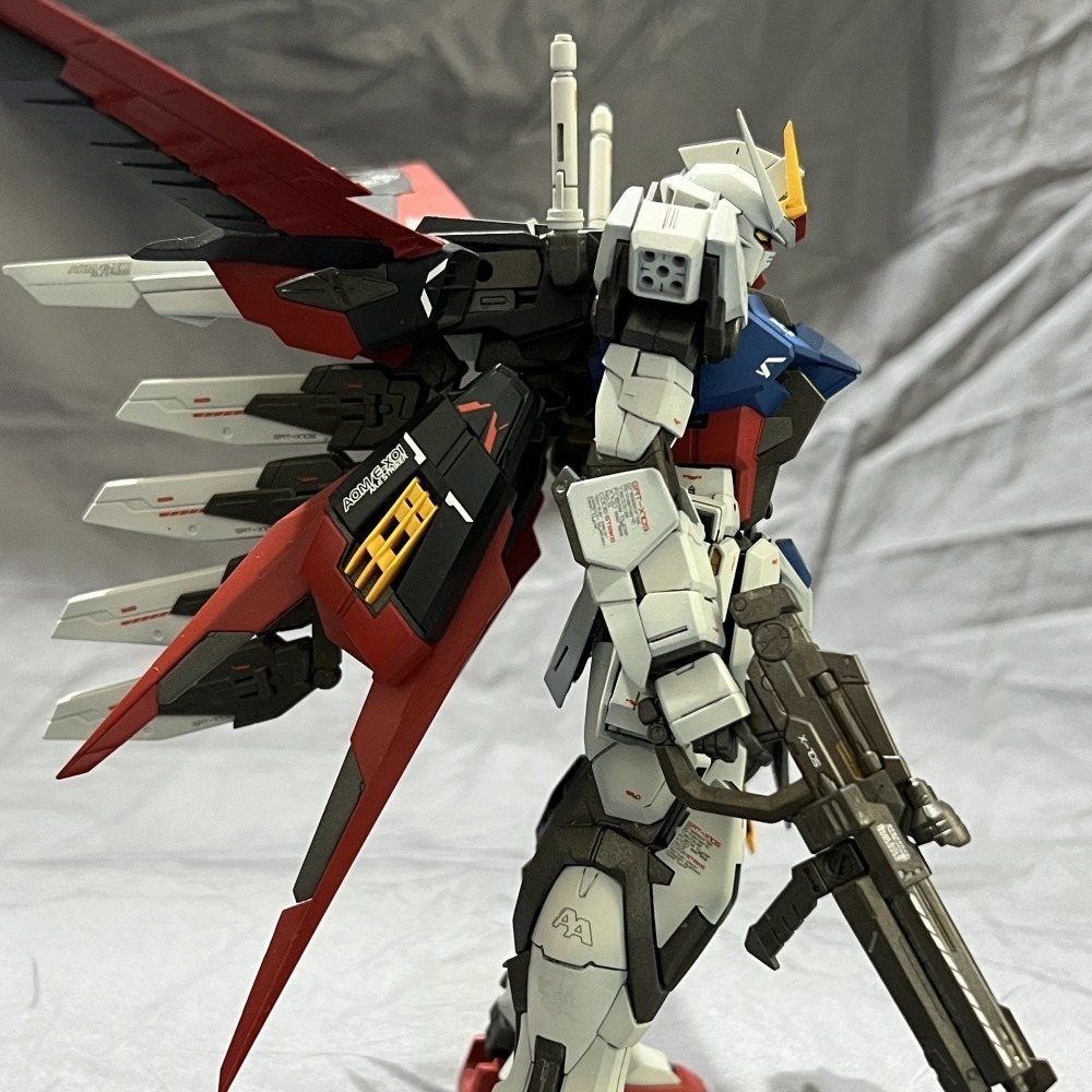 1/100 MG ALIE STRIKE GUNDAM Ver.RM SEED/DESTINY 攻擊鋼彈 手工塗裝完成品-細節圖7
