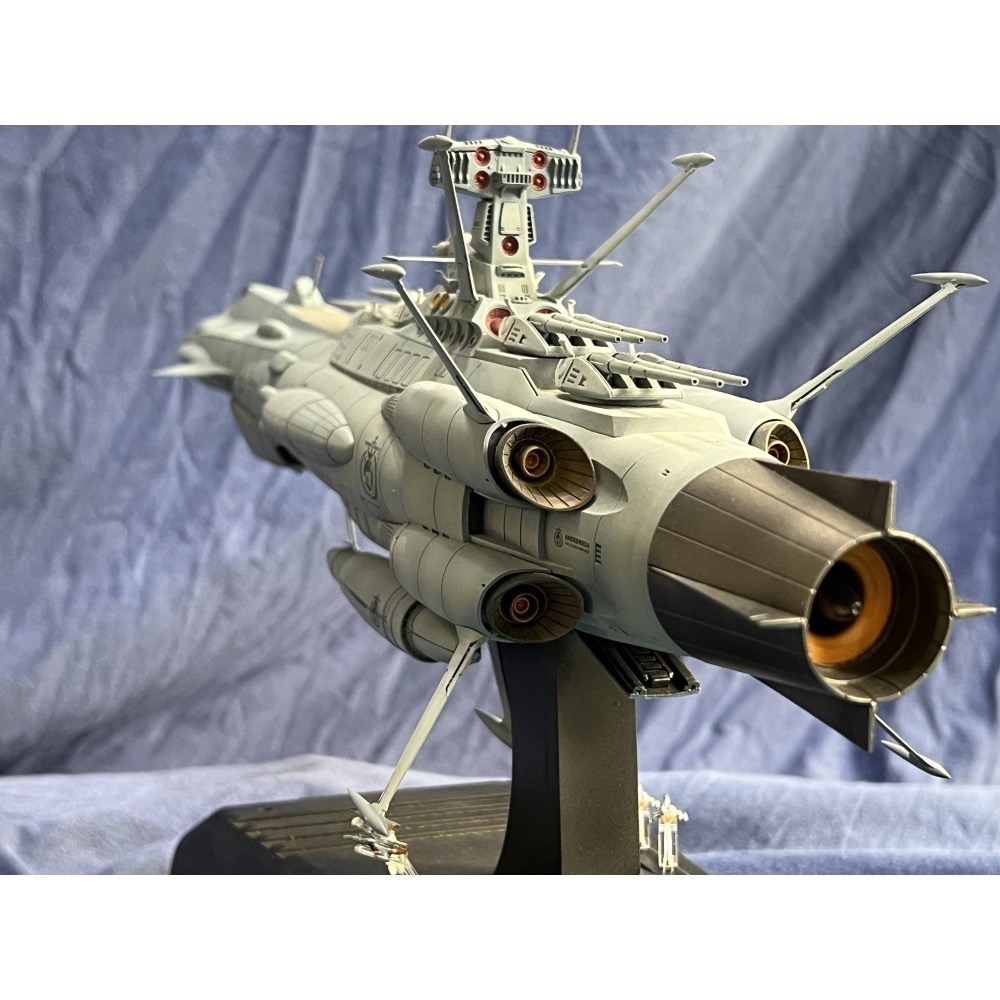 BANDAI 宇宙戰艦大和號2202 1/1000 ANDROMEDA 地球聯邦仙女座級 手工塗裝完成品-細節圖2
