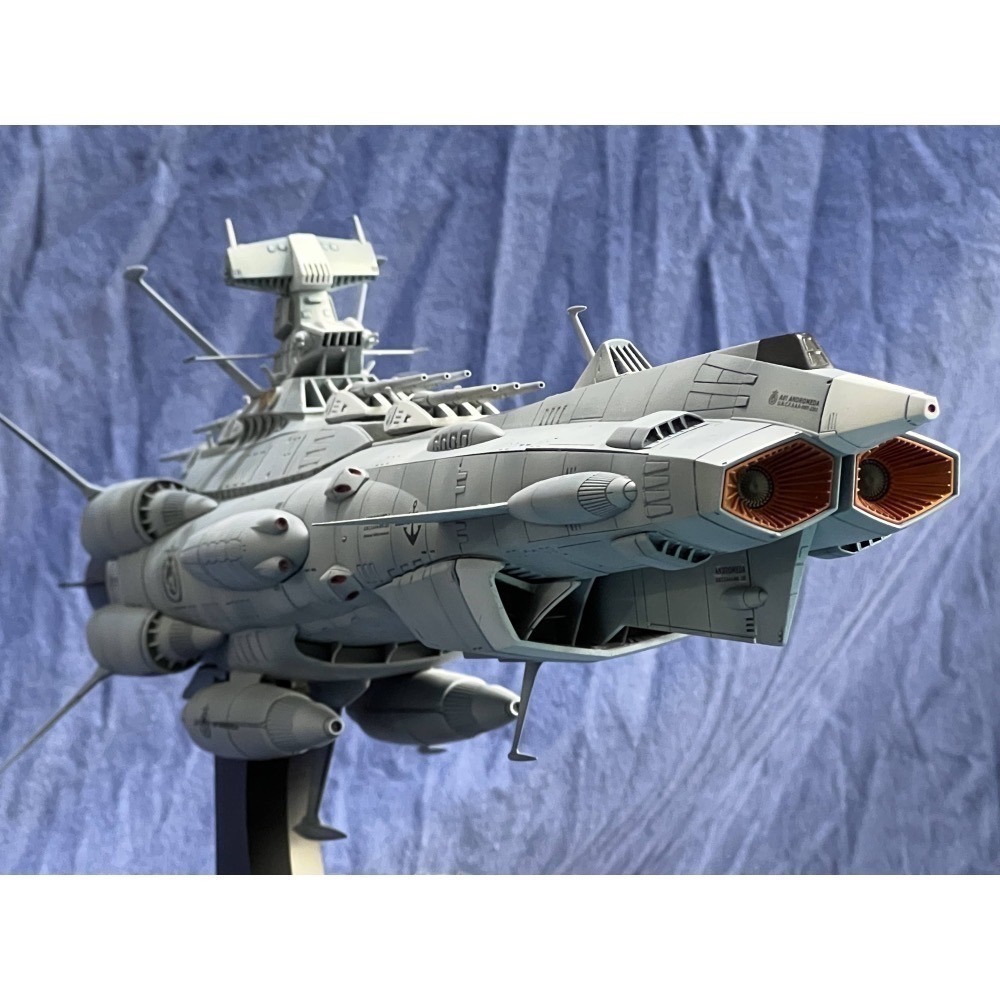 BANDAI 宇宙戰艦大和號2202 1/1000 ANDROMEDA 地球聯邦仙女座級 手工塗裝完成品-細節圖4