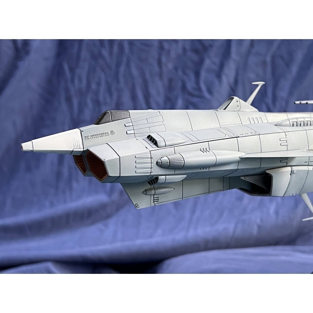 BANDAI 宇宙戰艦大和號2202 1/1000 ANDROMEDA 地球聯邦仙女座級 手工塗裝完成品-細節圖7