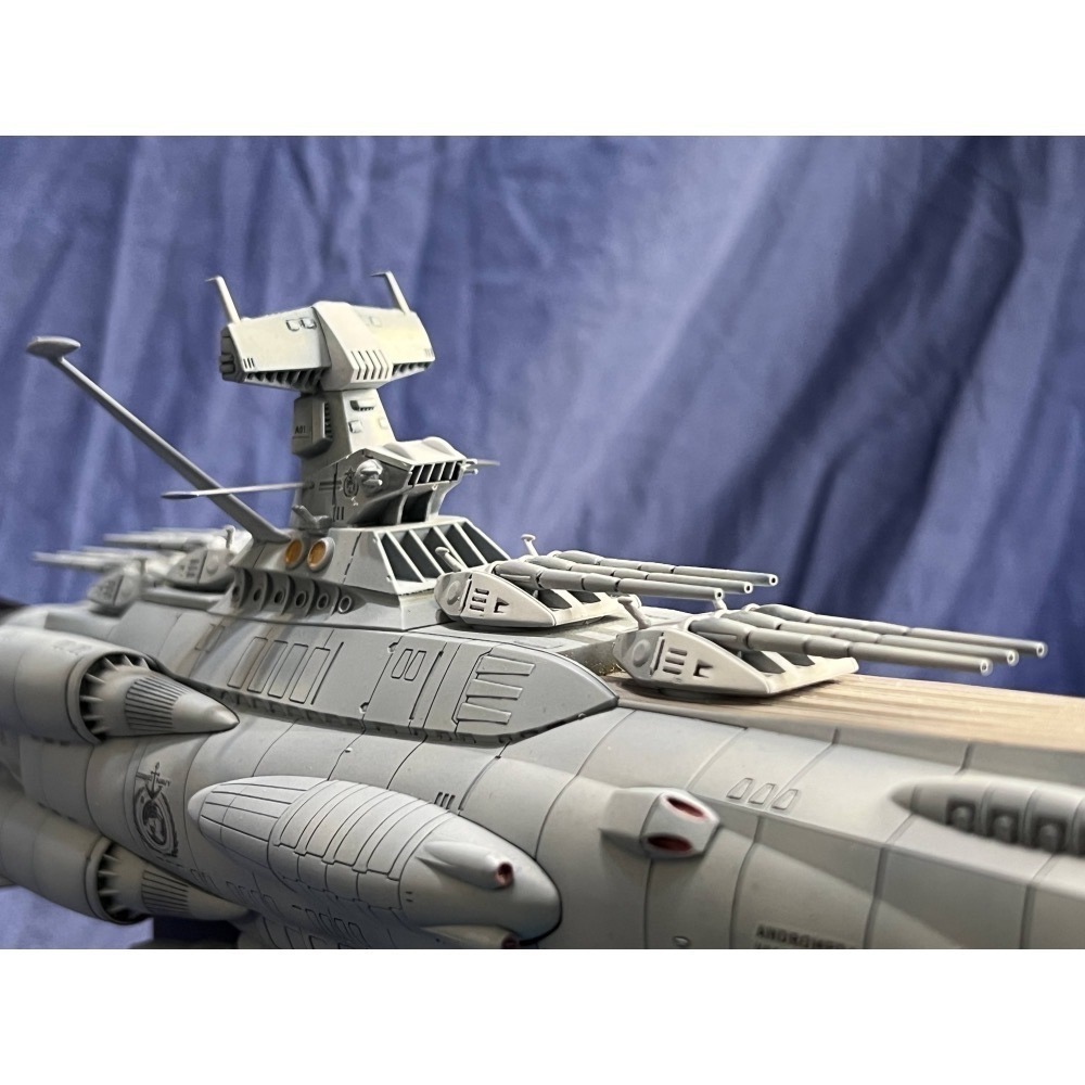 BANDAI 宇宙戰艦大和號2202 1/1000 ANDROMEDA 地球聯邦仙女座級 手工塗裝完成品-細節圖8
