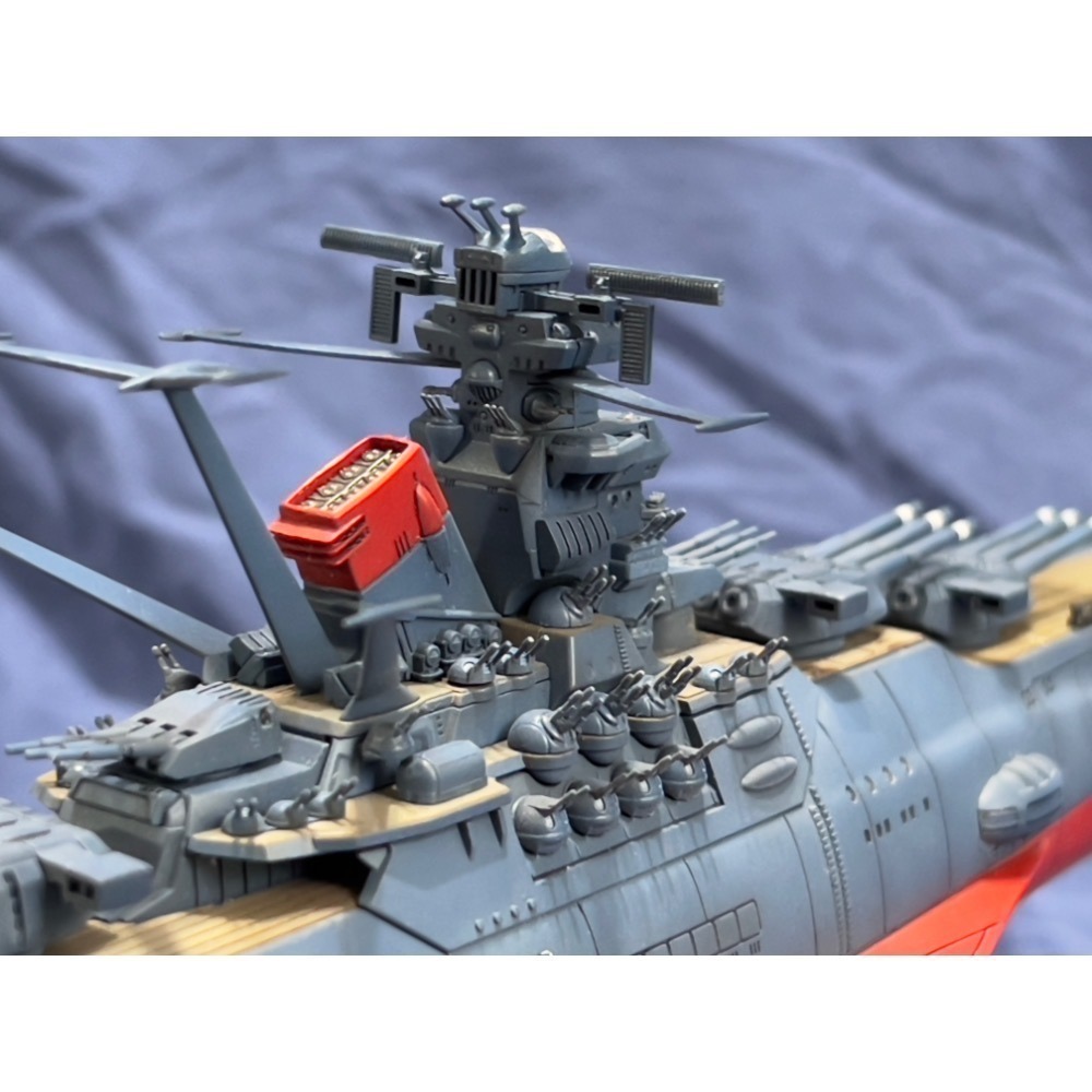 1/1000 宇宙戰艦大和號 Yamato 3199 (第三次改裝型:參戰章叙勲式典記念塗裝) 手工塗裝完成品-細節圖8