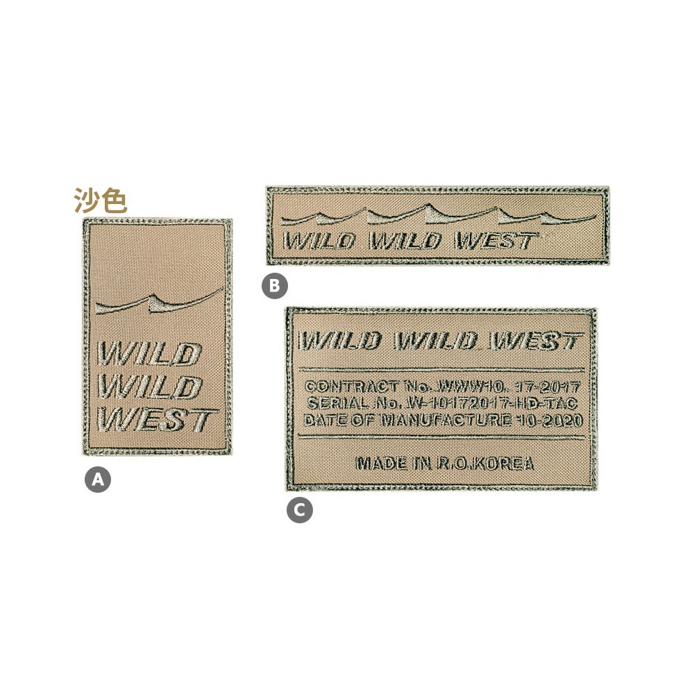 ❚WILD WILD WEST❚戰術魔鬼氈 品牌圖章徽章-細節圖5