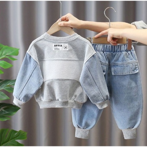 秋裝新品 男童運動衛衣套裝-細節圖3