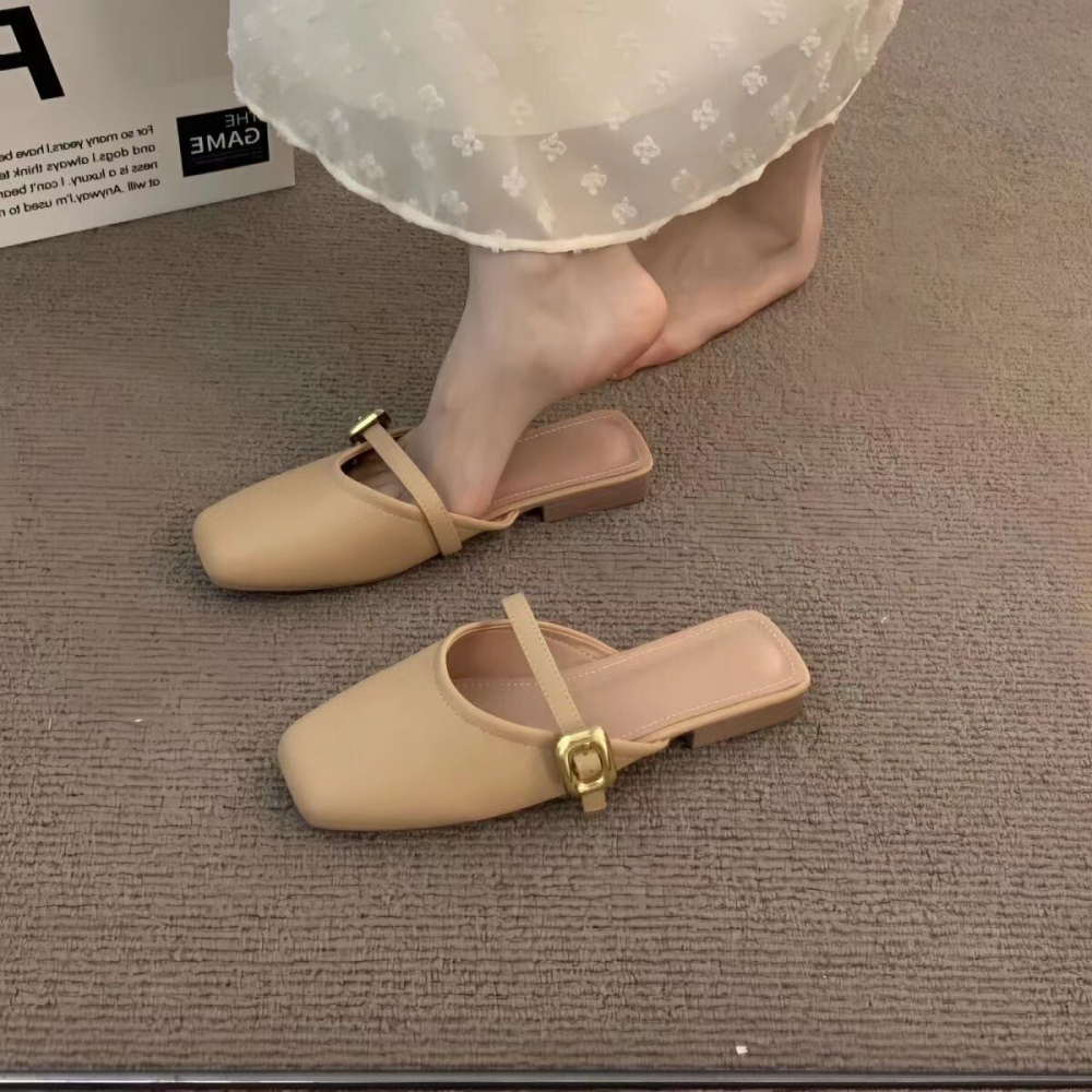 韓版法式包頭拖鞋・穆勒款-細節圖4