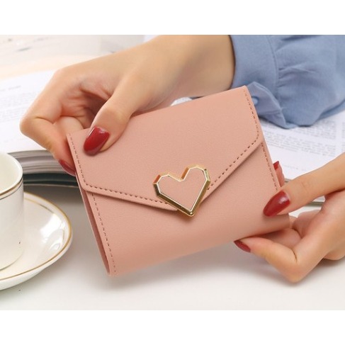 心形短款三折簡約小錢包 💘-細節圖2