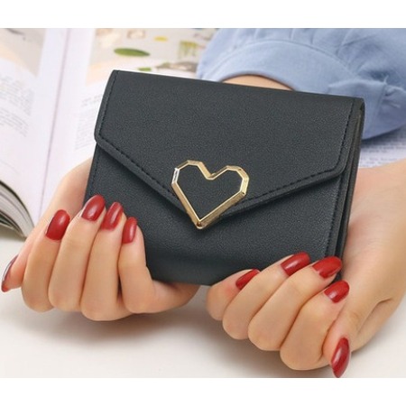 心形短款三折簡約小錢包 💘-細節圖3