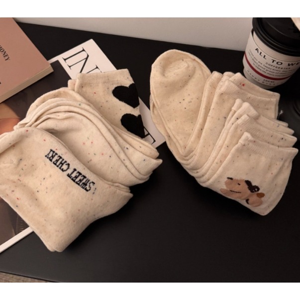 卡通堆堆襪 5雙組 💖-細節圖3