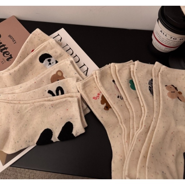 卡通堆堆襪 5雙組 💖-細節圖4