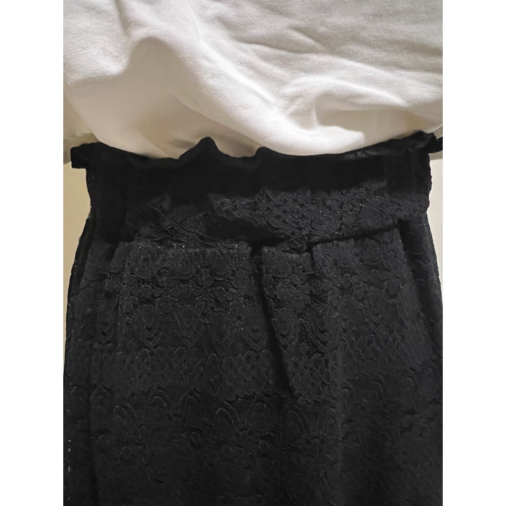 棉質上衣拼接蕾絲連身裙-細節圖2