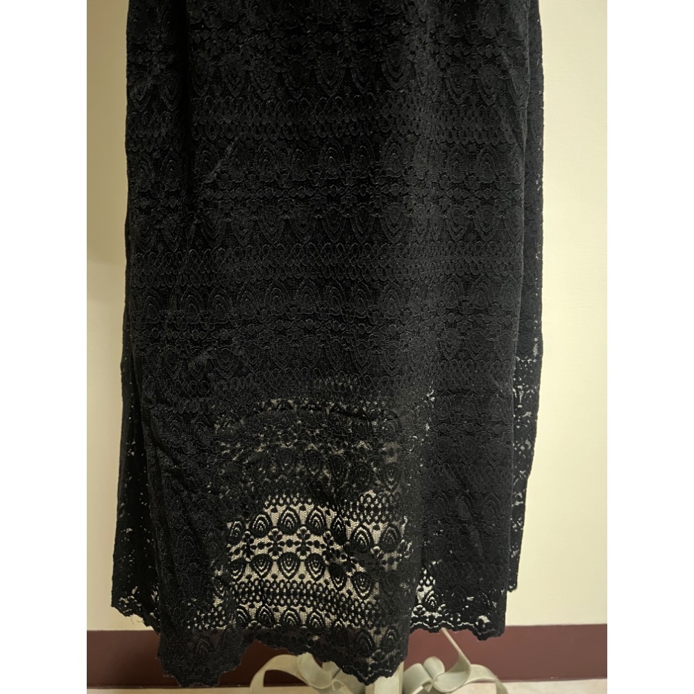 棉質上衣拼接蕾絲連身裙-細節圖3