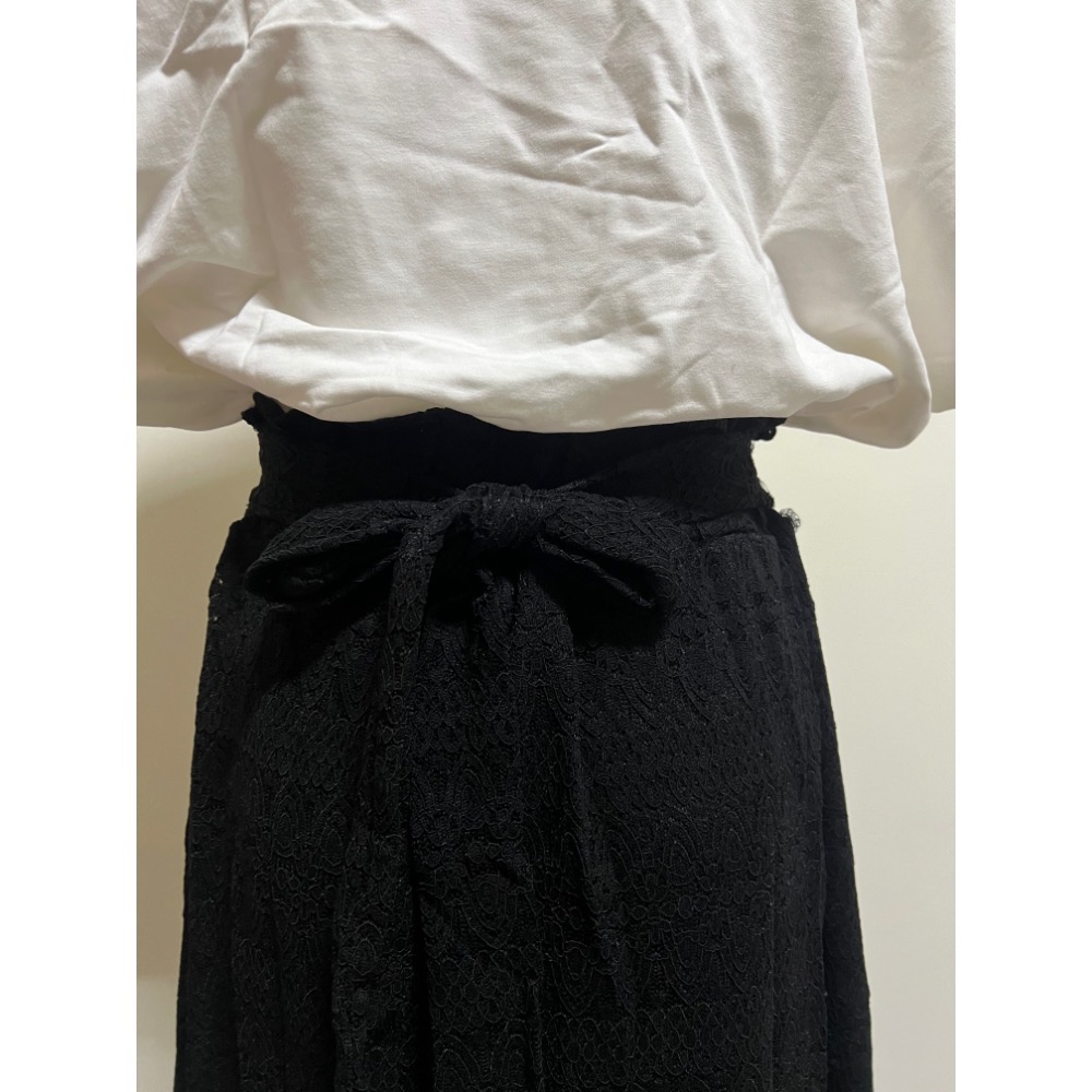 棉質上衣拼接蕾絲連身裙-細節圖6