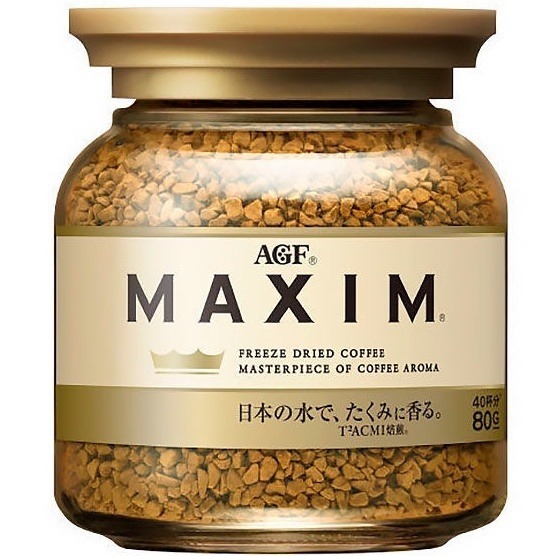 現貨 日本AGF MAXIM 玻璃罐裝即溶咖啡 金色箴言 藍色華麗贅澤 黑色深煎烘焙 綠蓋 沖泡咖啡【小知足賣場】-規格圖3
