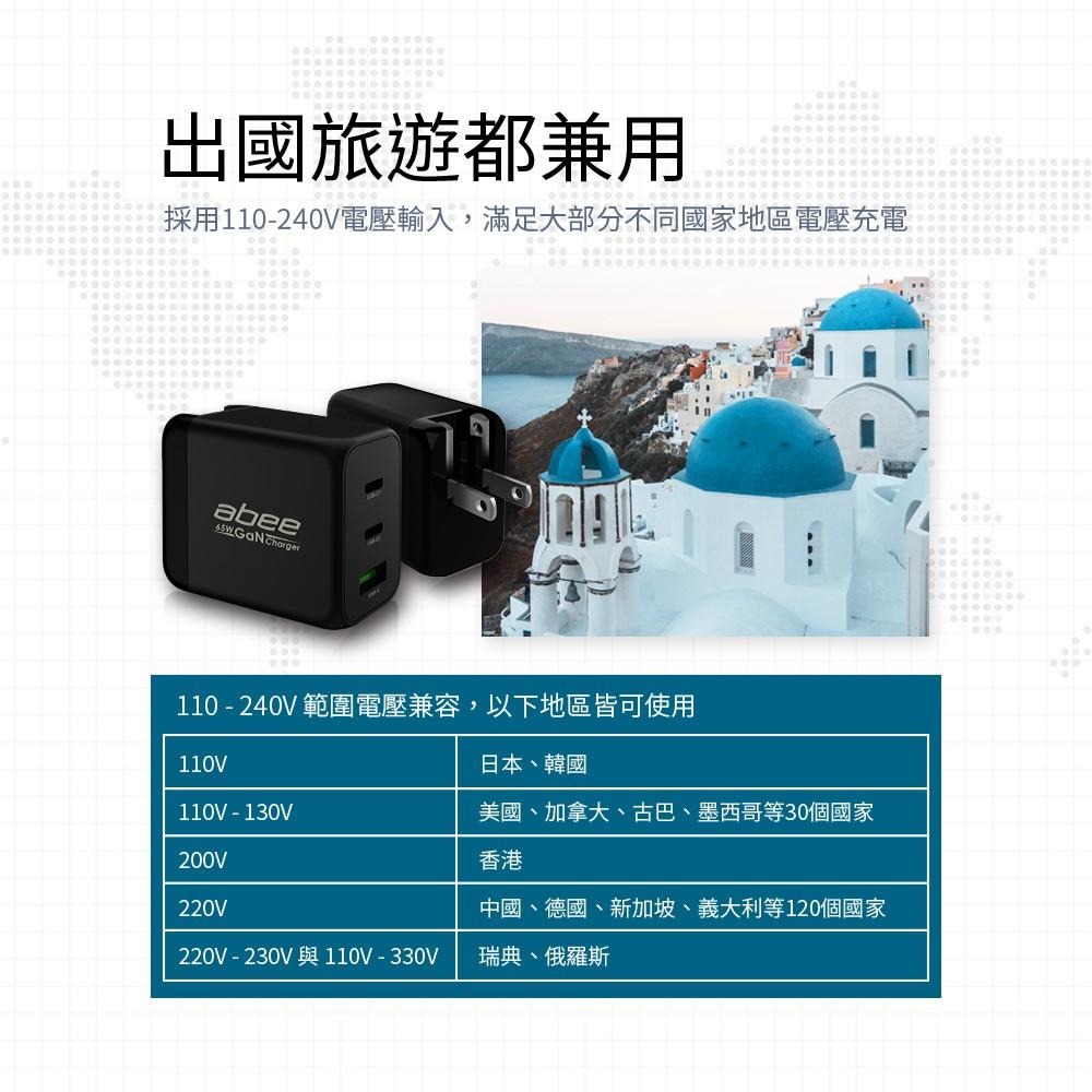 現貨『Abee 快譯通 超強65W GaN氮化鎵快充』充電器 GN007 BSMI R32170【小知足賣場】-細節圖8