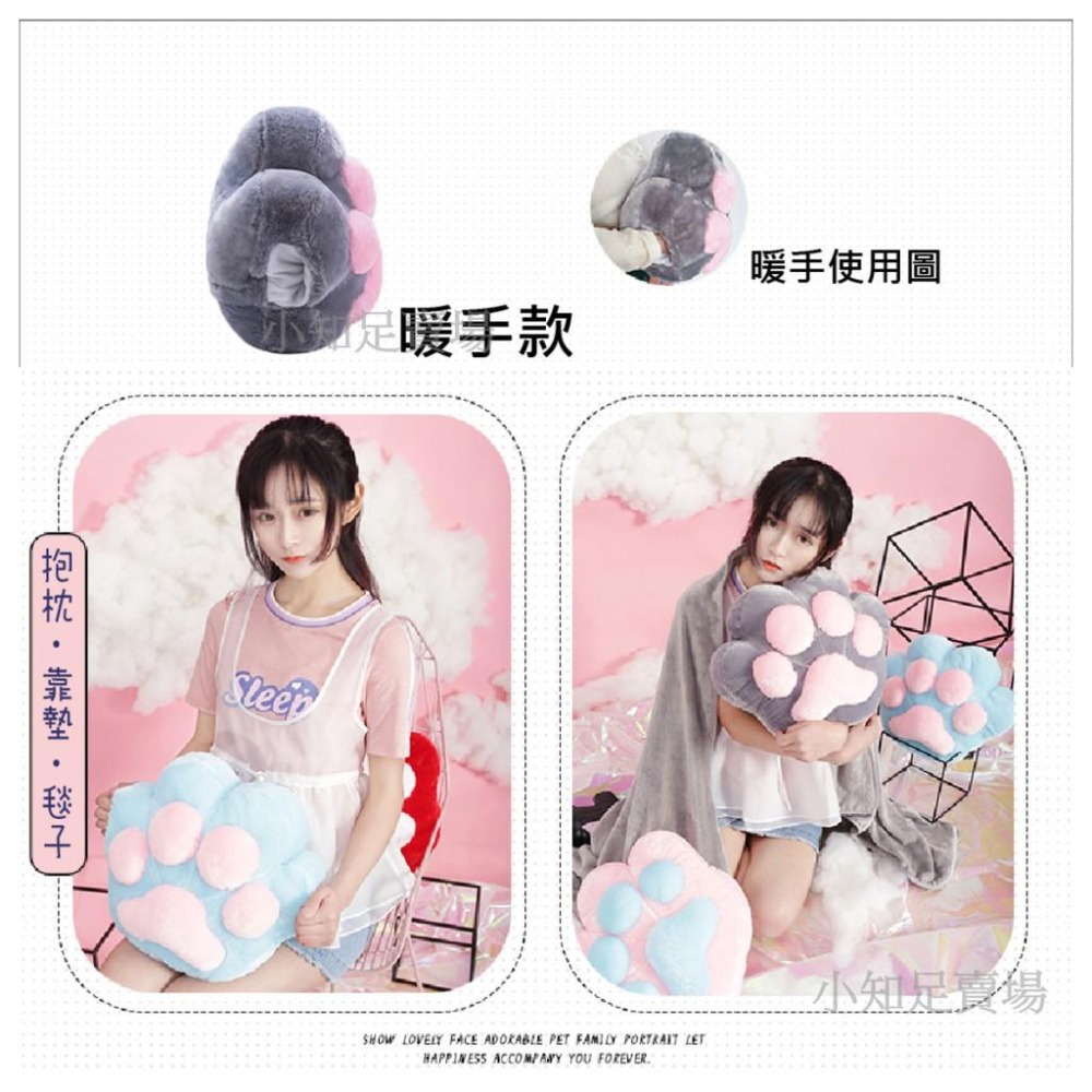 限時下殺 當天出貨【小知足賣場】 多功能貓咪抱枕 毯子 被子 靠枕 靠墊 貓爪 枕頭 肉球抱枕 貓掌 空調毯 禮物-細節圖3