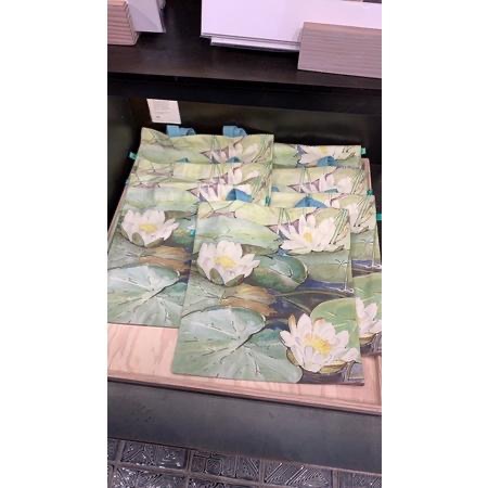 『英國代購🇬🇧/現貨』V&A Museum 維多利亞美術館 帆布包 帆布袋 倫敦 VA 托特包 千鳥格 千鳥紋 睡蓮-細節圖7