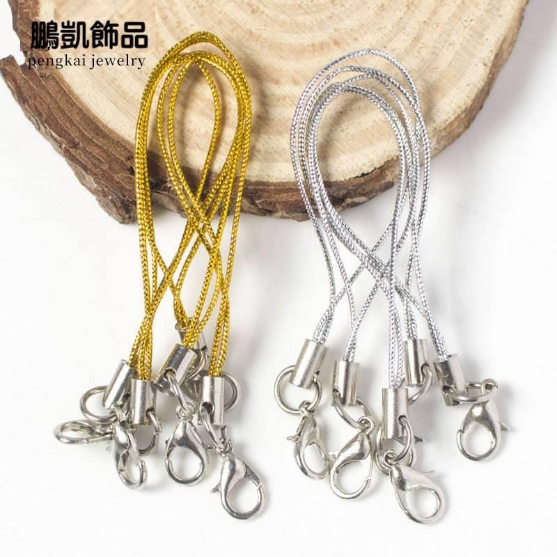 DIY 飾品配件 彩色手機繩 吊繩 掛繩 蝦扣 龍蝦扣手機掛繩 鋅合金 手工材料 手機繩 龍蝦鈎 飾繩-細節圖5