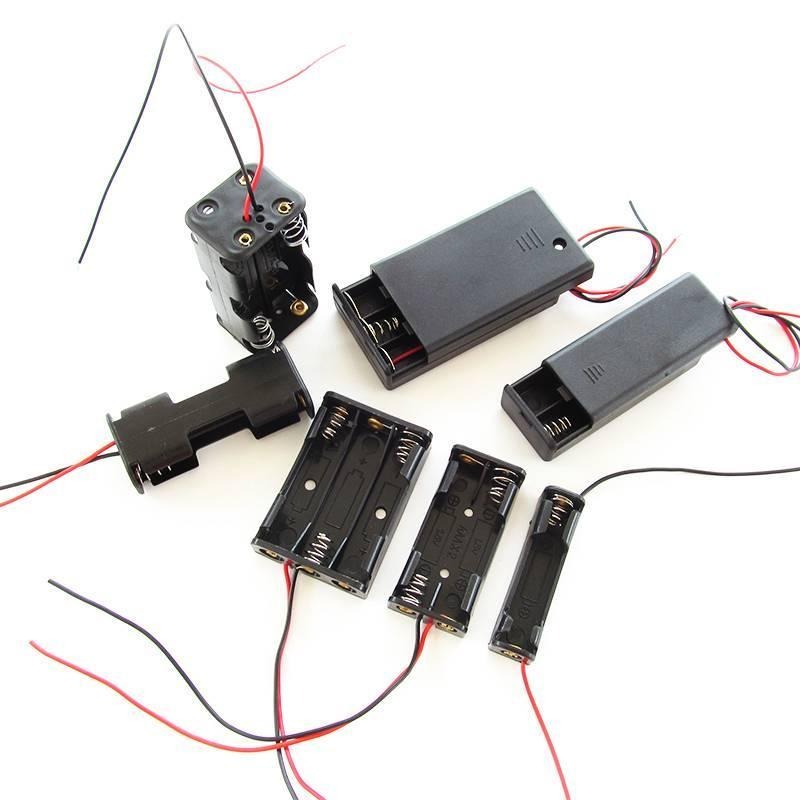 電池盒3號4號 單節2節3節4節三號號四號 全封閉 帶蓋 帶電源 開關 背靠背-細節圖6